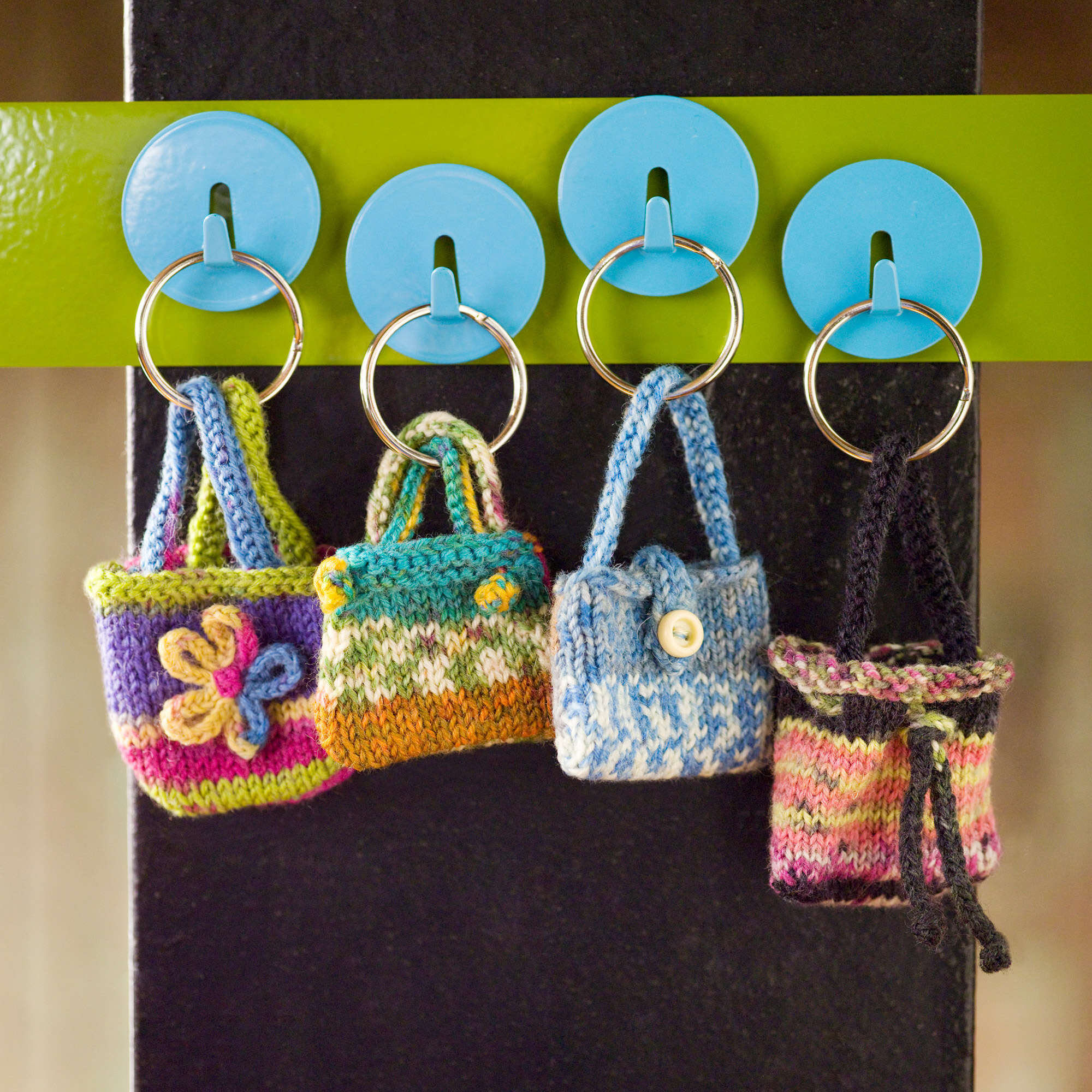 CHICLIST Handmade Crochet Bag Charm Key Chain Handbag Purse Pendant at  Amazon Women's Clothing store